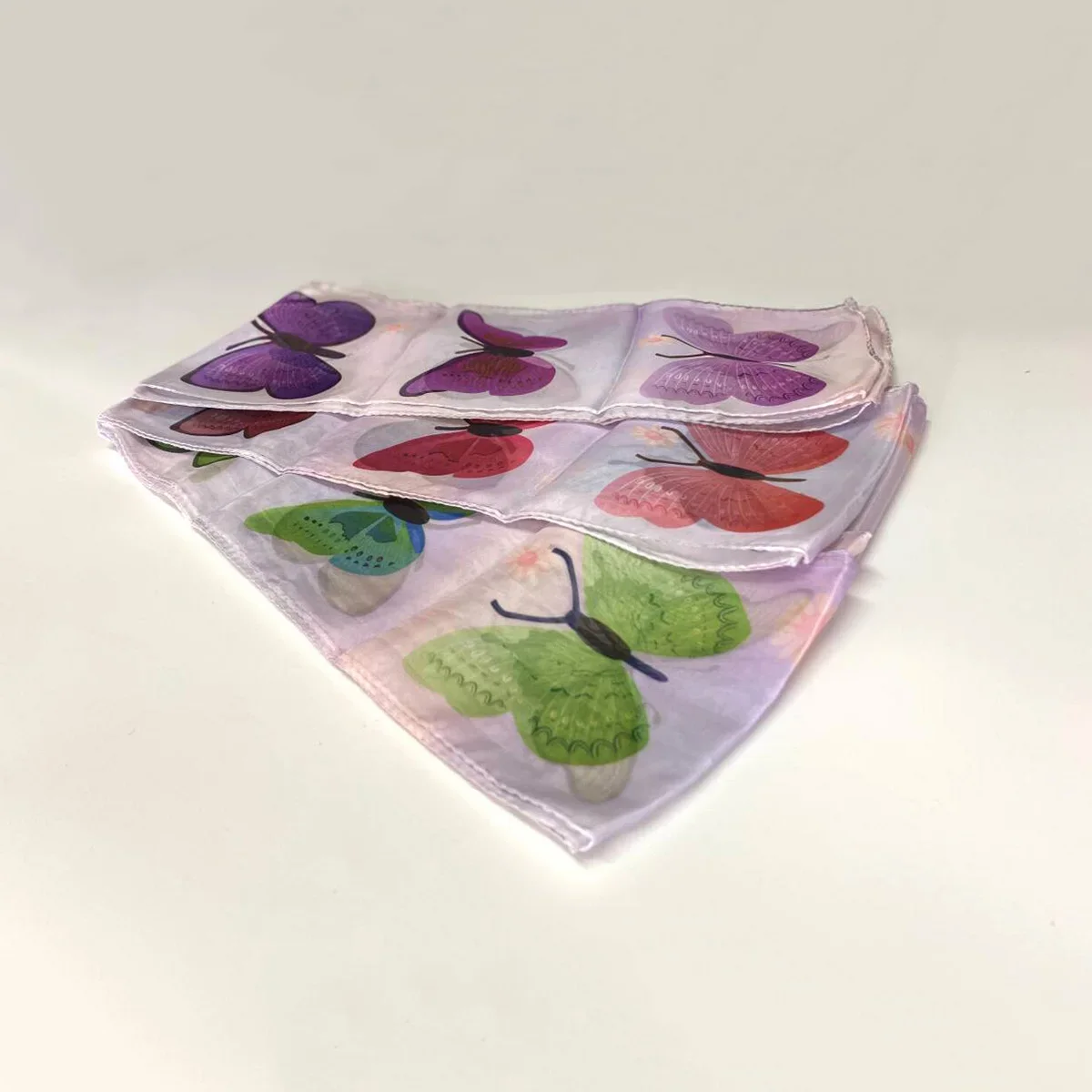 Extra-Long Chiffon Silk Scarf Magic Tricks 16*1500cm Long Silk Streamer Butterfly Pattern Stage Party Magia Accessories Props