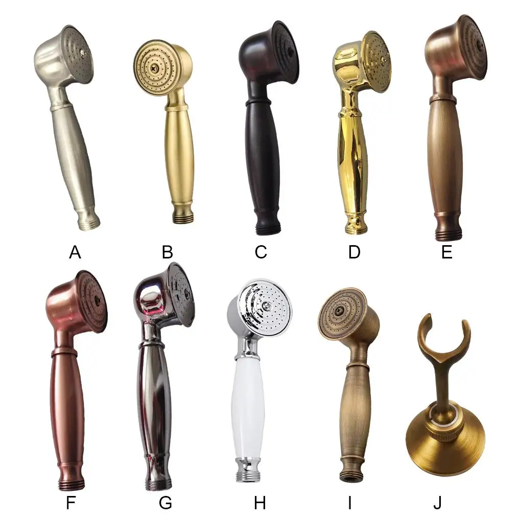 

Vintage Retro Handheld Shower Head Portable Bath Faucet Sprayer High Pressure Hardware Accessory Hand Showers Bracket Holder