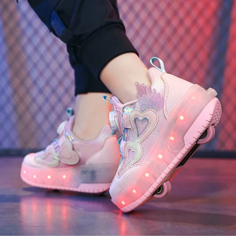 

Обувь с колесом Speed Powerslide Skate Kids Роликовые коньки Обувь на колесиках Съемные кроссовки для мальчиков и девочек