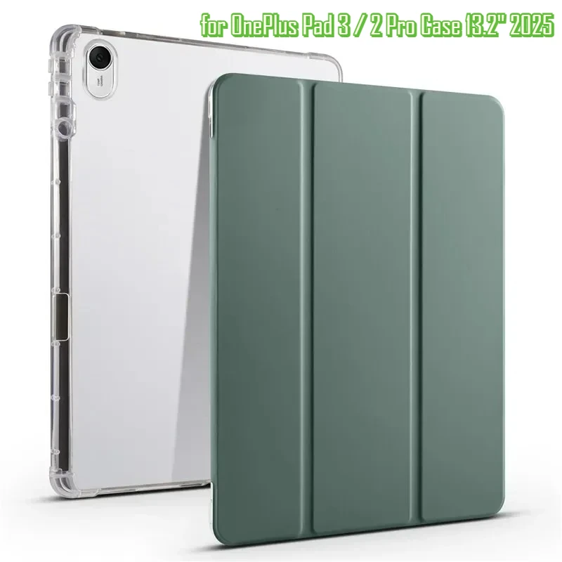 

Новый чехол для планшета OnePlus Pad 3 2 Pro, чехол 13,2 дюйма, 2025 с держателем для карандашей, мягкий чехол из искусственной кожи для OPPO Pad 4 Pro 13,2 OPD2409