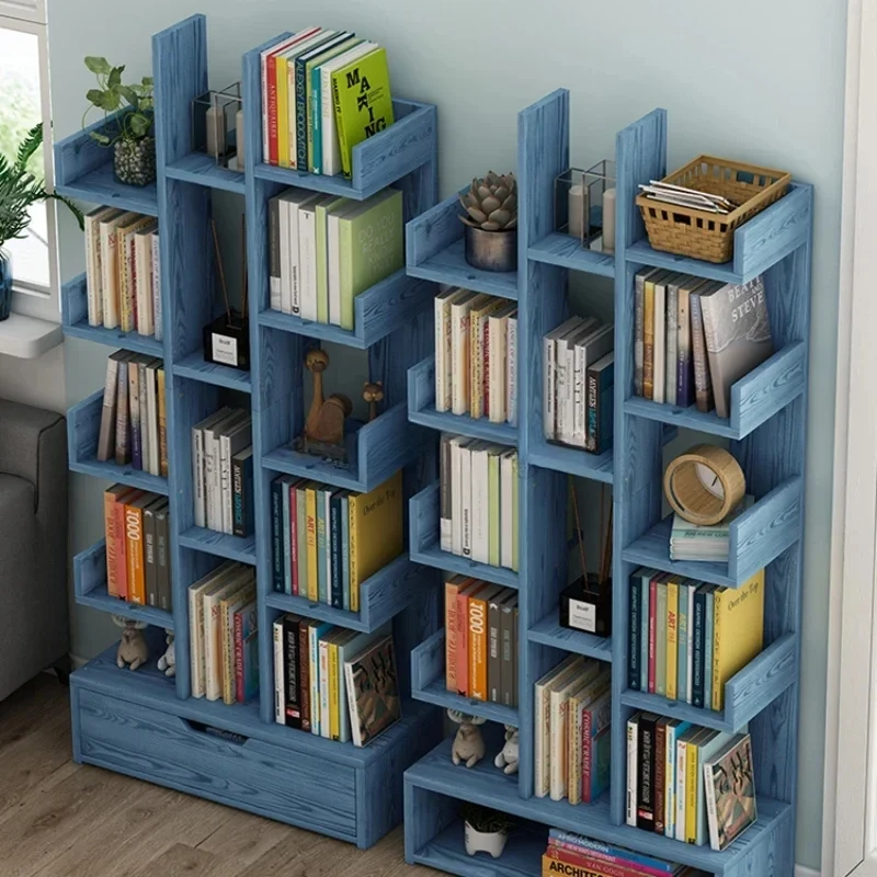 Modern Library Bookcase Toy Storage Modular Display Bookcase Small Office Home Furniture