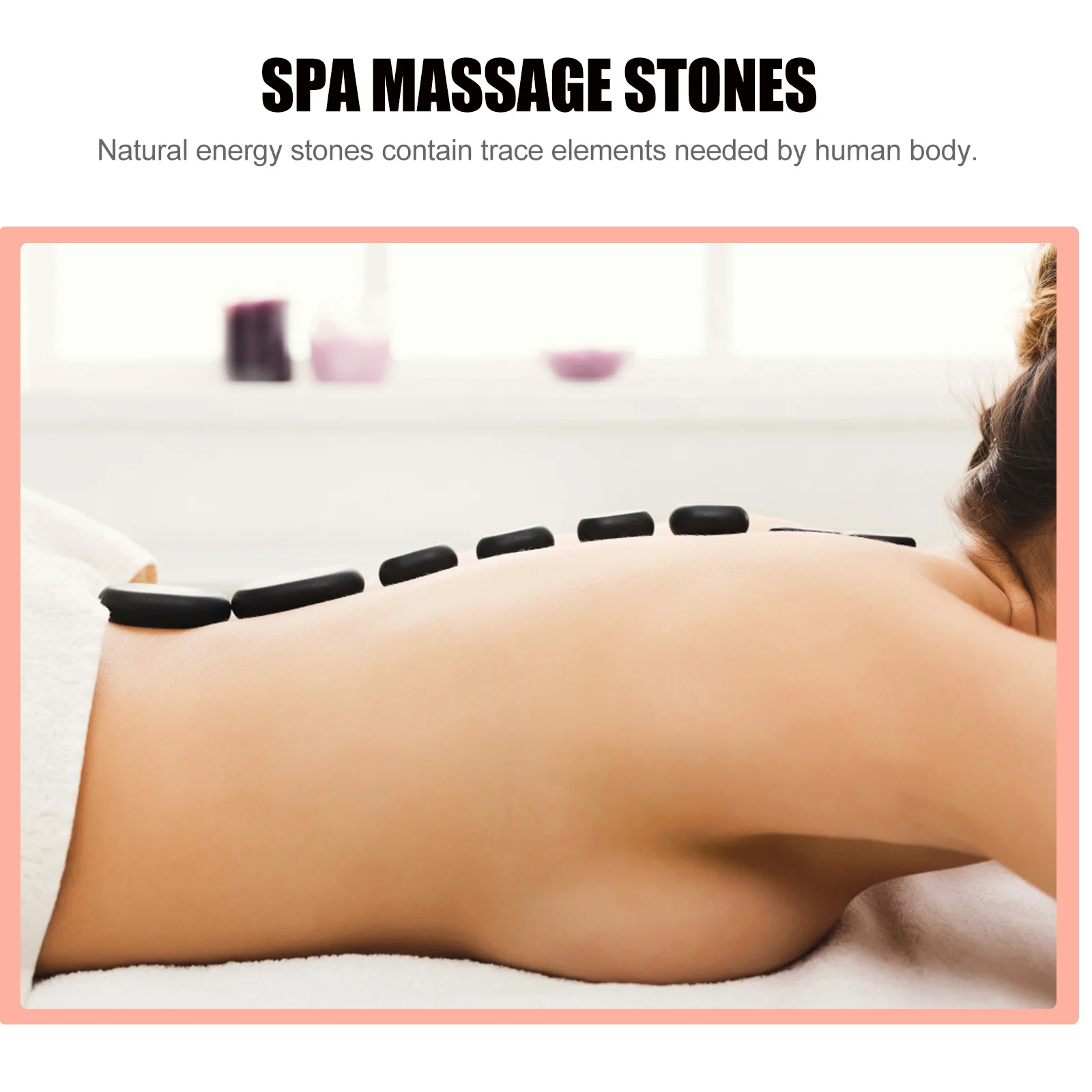 

9 шт., массажный набор из базальтового горячего камня, натуральные камни, гладкие камни с подогревом для спа-терапии, набор для релаксации эфирного масла