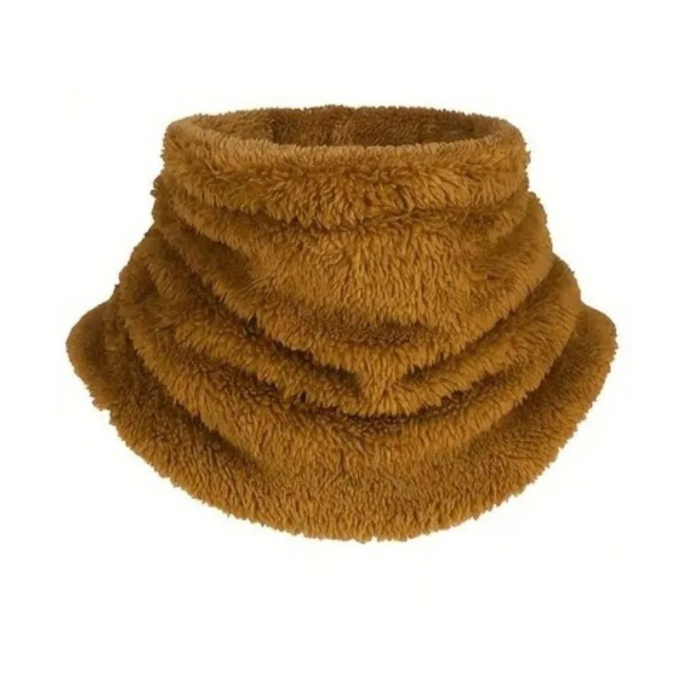 

Новый регулируемый теплый шарф на шнурке, ветрозащитный искусственный воротник, холодостойкий однотонный шейный платок, осень и зима