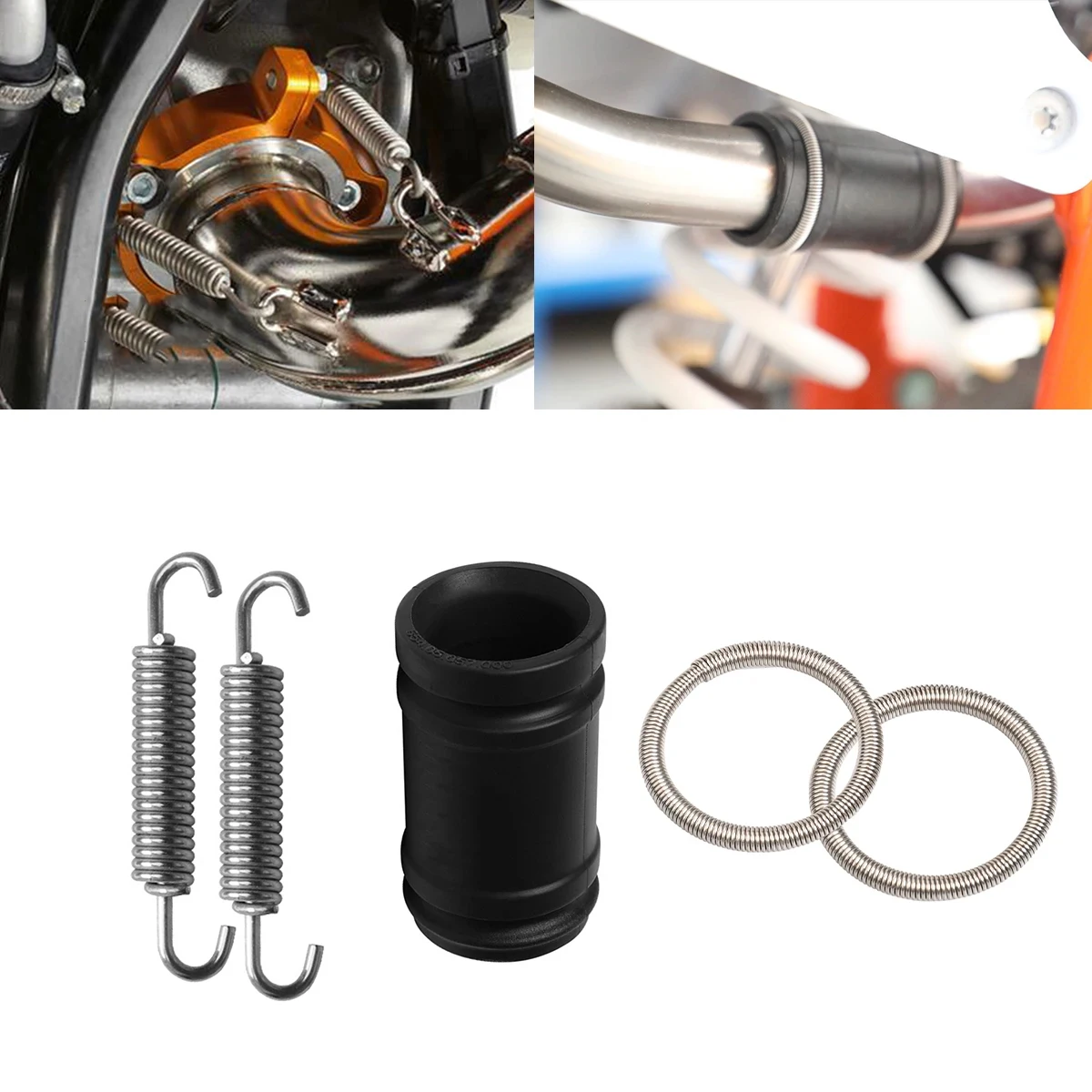 For KTM SX XC XCW EXC HUSQVARNA TE TC GASGAS 2024 2-Stroke Motorcycle Exhaust Tailpipe Rubber Seal Gasket Sleeve Hose