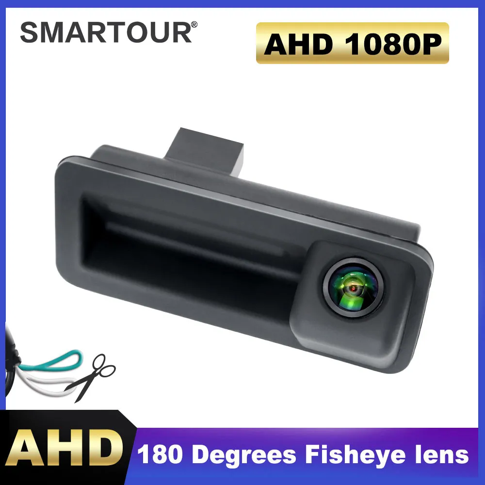 

CCD Full HD Fisheye Rear View Camera For Ford Focus 2 Sedan C MAX MK1 MK2 2004~2018 Car Trunk Handle Reverse Parking Monitor