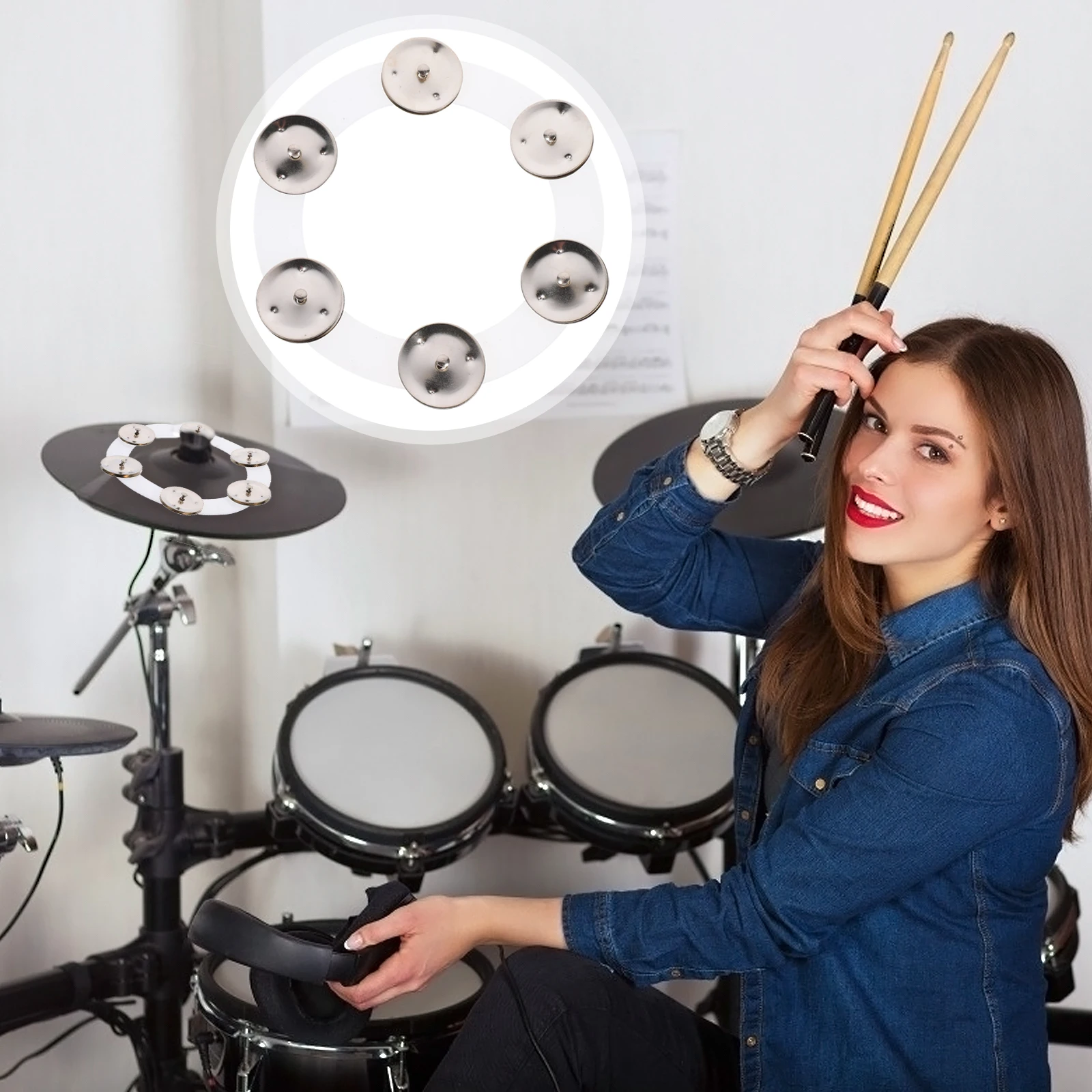 

drum cymbal drum accessory professional hi-hat bell sturdy hi-hat bell creative cymbal bell