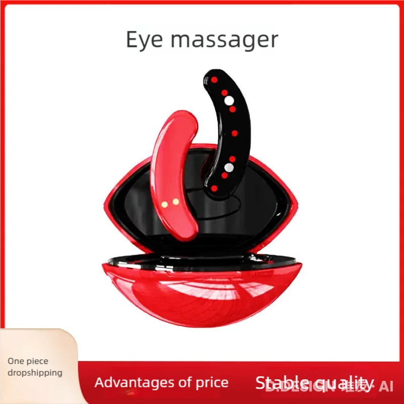 New Red Light Eye Care Massager with Heating EMS Technology Removes Wrinkles Bags Puffiness Dark Circles Featuring Eye Lift