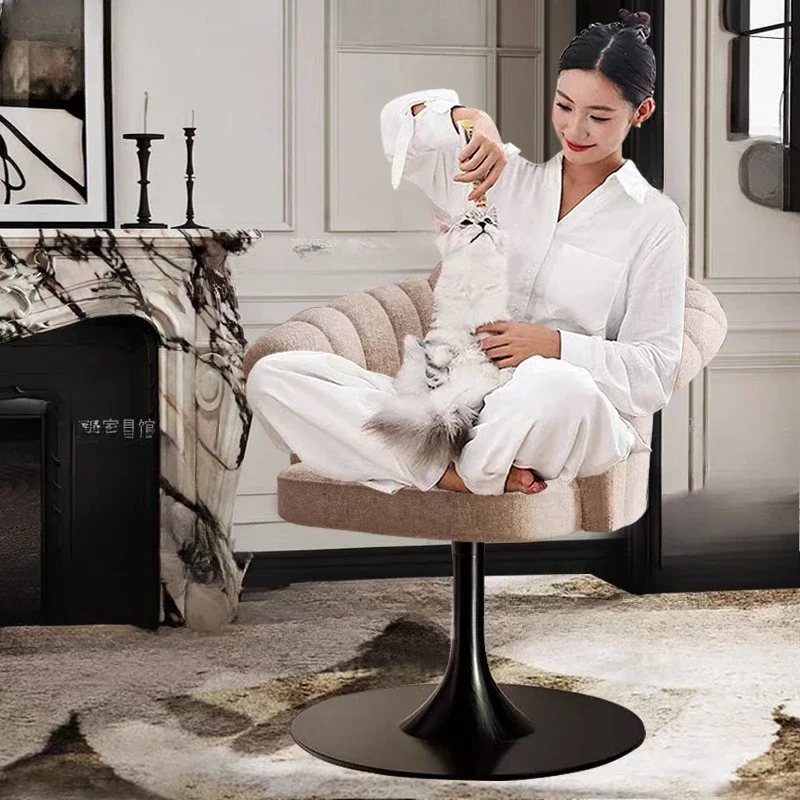 Dressing stool advanced rotating retro light luxury makeup chair creativity