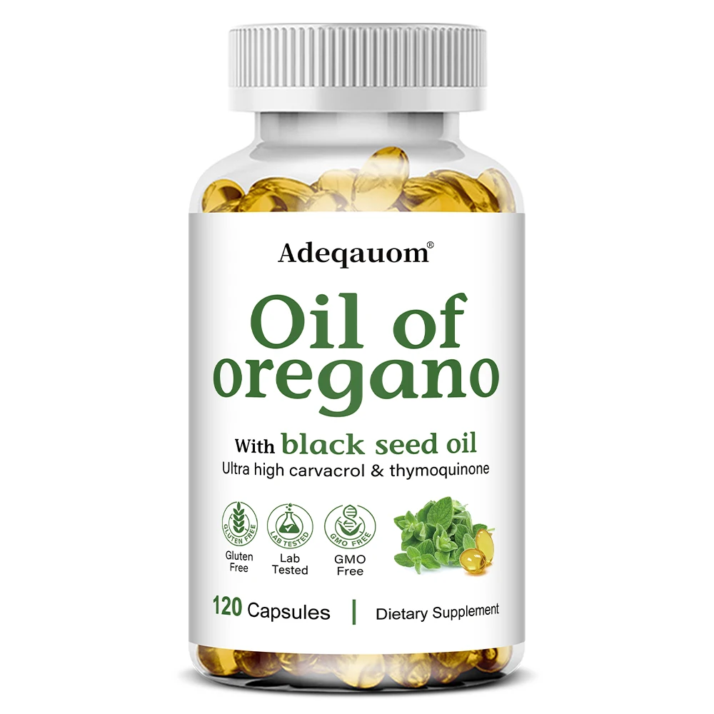 

Oregano Oil Capsules Boost Immunity, Maintain Heart Health, Antioxidant Supplement, Promote Bone Health, and Increase Energy