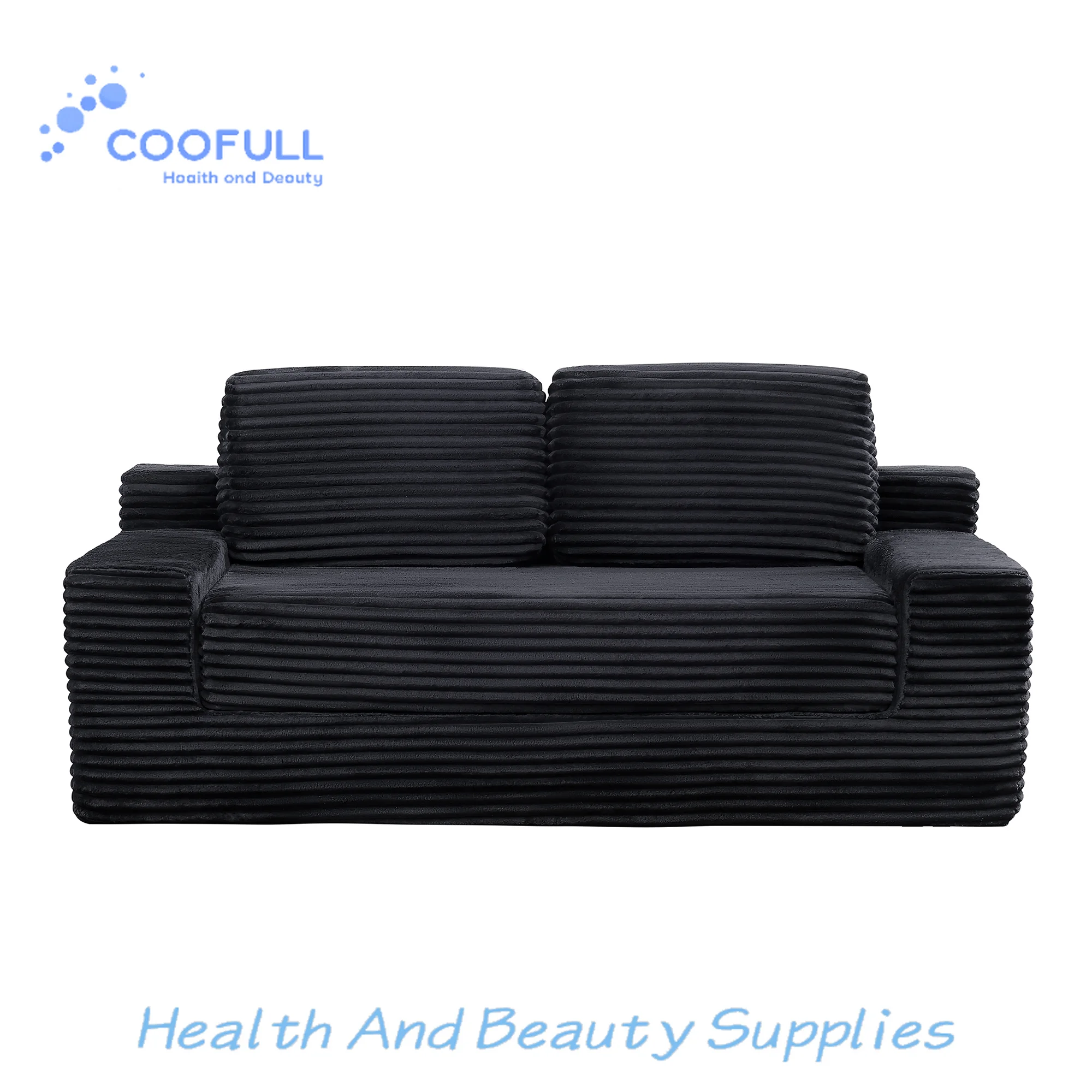 Coofull Adjustable Backless Design Sleeper Sofa Beds High-Density Foam Vacuum Compressed Folding for Living Room and Bedroom Use