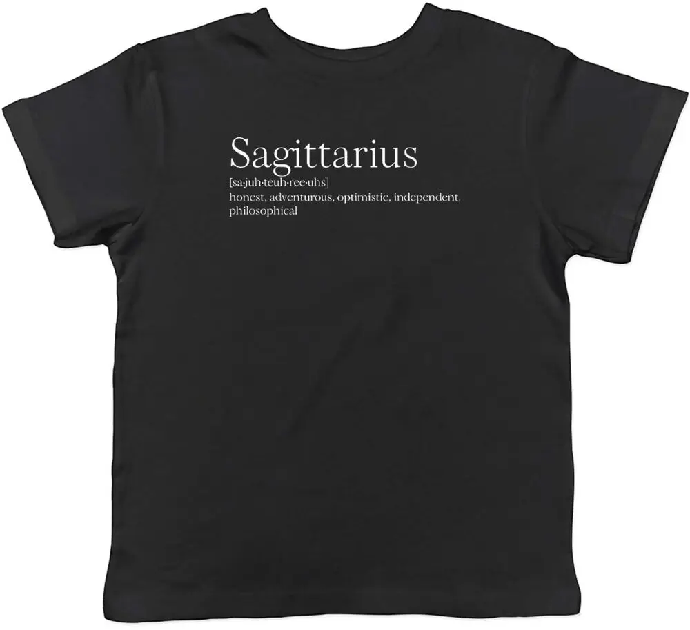 

Zodiac Definition Sagittarius Childrens Kids T-Shirt Boys Girls Gift High Quality 100%Cotton Short Sleeve