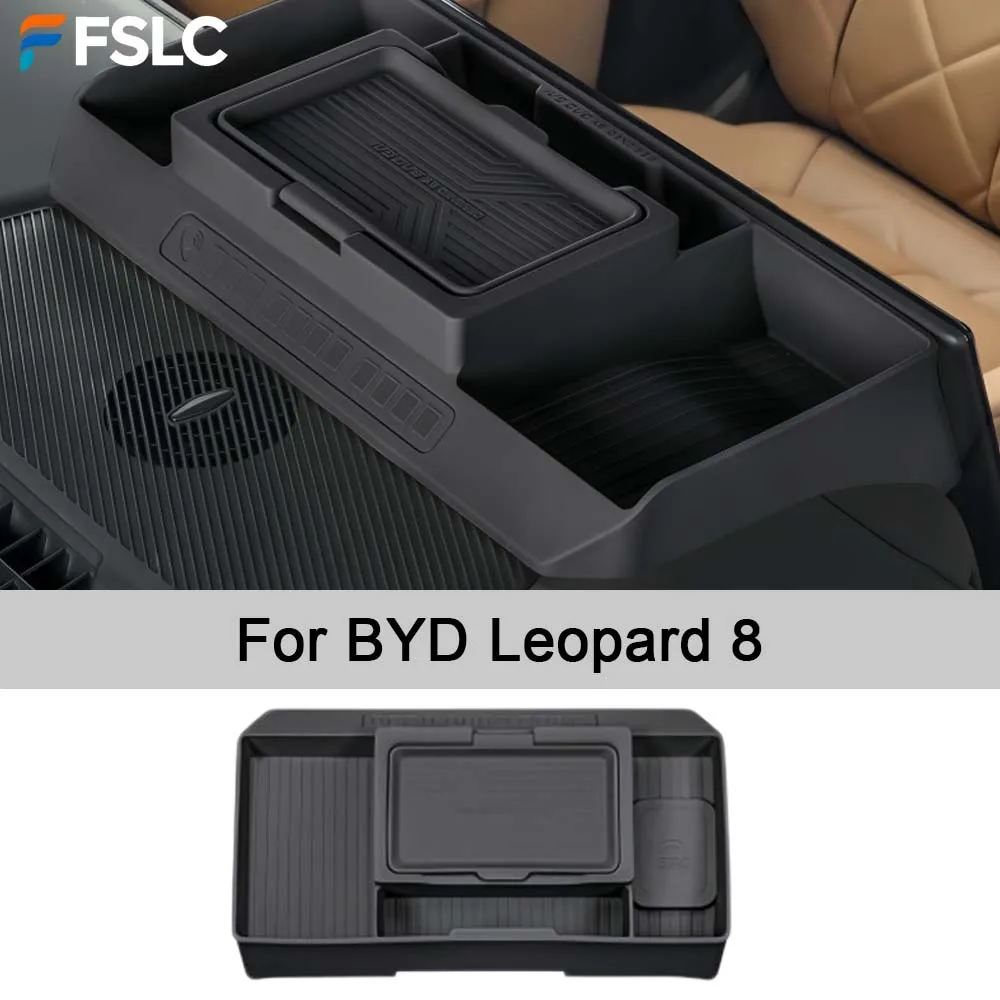 

For BYD Leopard 8 Central Control Screen Storage Box, Dashboard Tissue Box Interior Upgrade Accessories