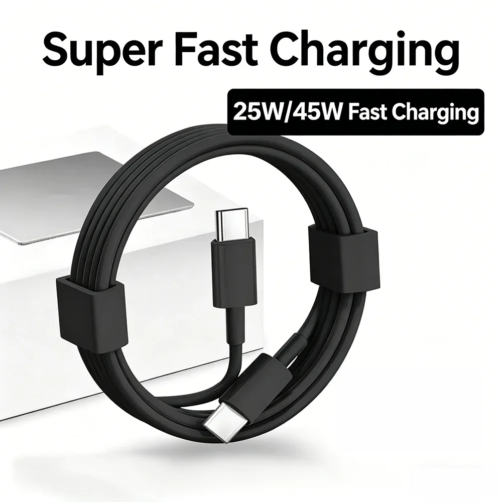 45W PD Type C Fast Charging Cable C-C Cable For iphone Samsung S26 Type C Phones Cable Accessories Mobile Phone Data Cable