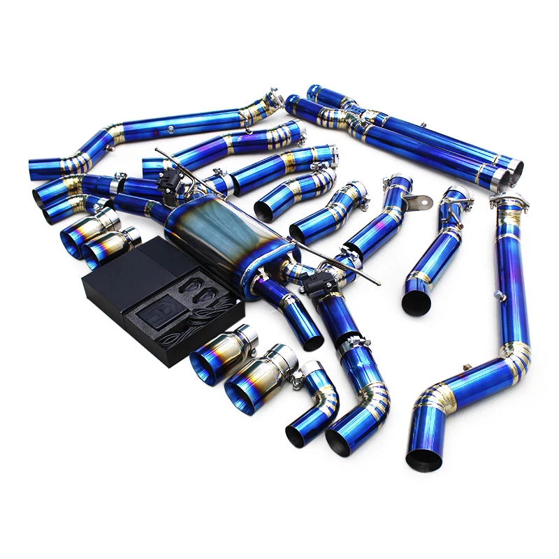 

OEM Titanium Exhaust System For BMW M5/M6 G90/G99 LCI 4.4T 2024-2025 Valvetronic Catback Muffler Carbon Black Tips