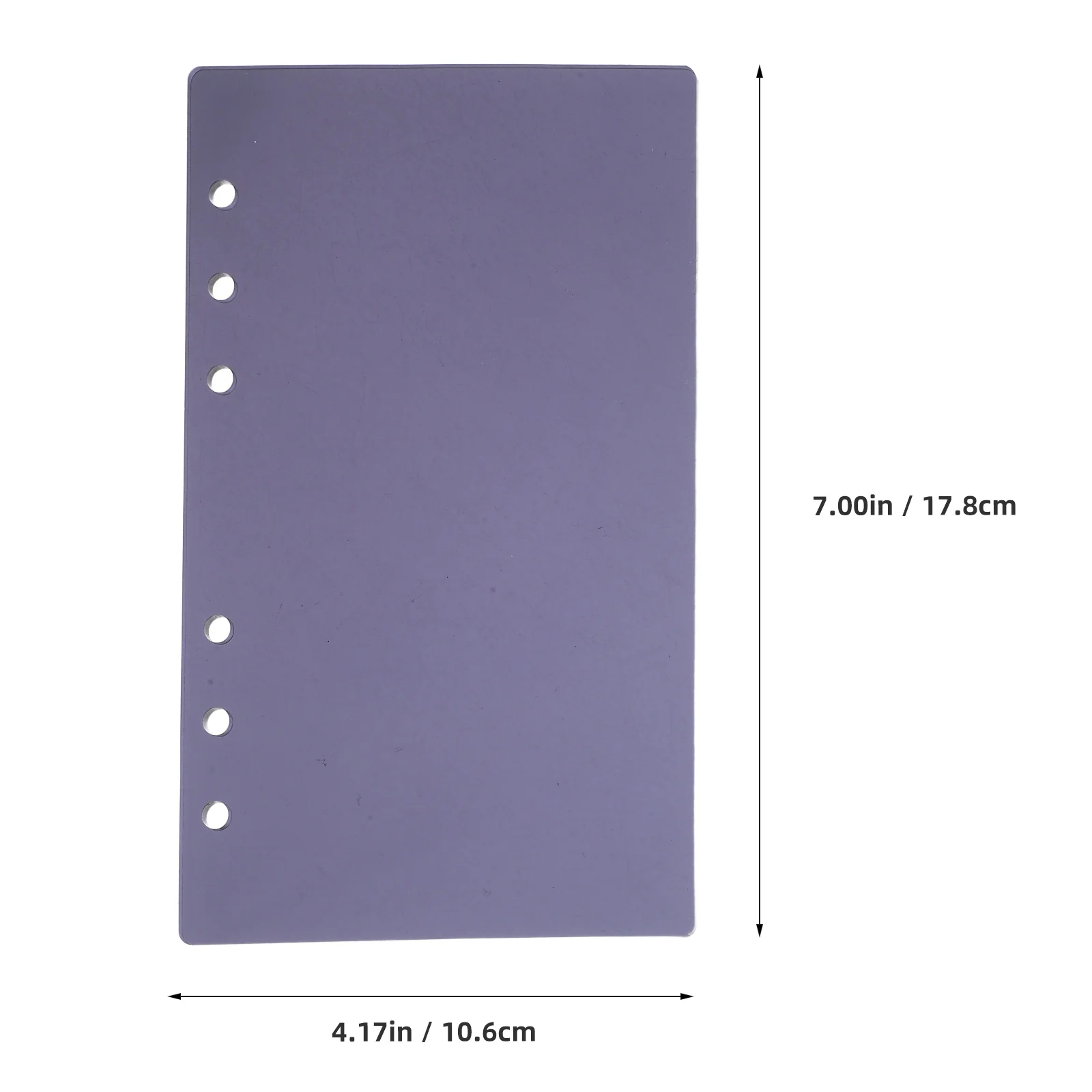 A6 capa de pasta de folhas soltas acrílico recarregável 6 buracos portátil diário planejador pasta de arquivo organizador para viagens de escritório em casa