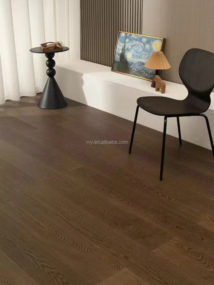 نسخة مخصصة من أرضية خشبية مركبة متعددة الطبقات ذات جودة عالية من خشب الصفصاف الرمادي #2