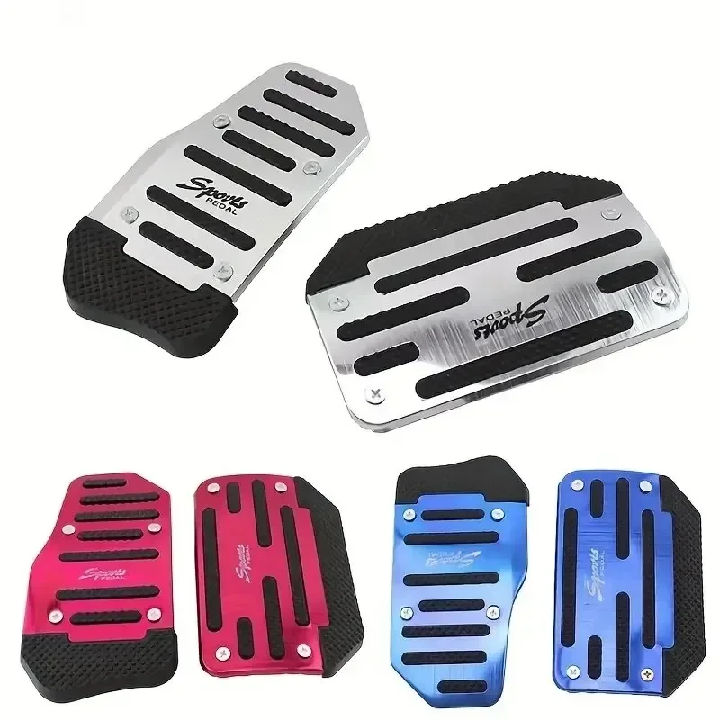 Universal Aluminium Automatische/Schaltgetriebe Auto Pedal Abdeckung Set Kit Anti Skid Pedal Bremse Kupplung Gaspedale Abdeckungen