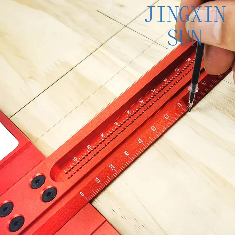 160-760 mm high-precision woodworking scribing T-shaped square scribing ruler measuring woodworking tools