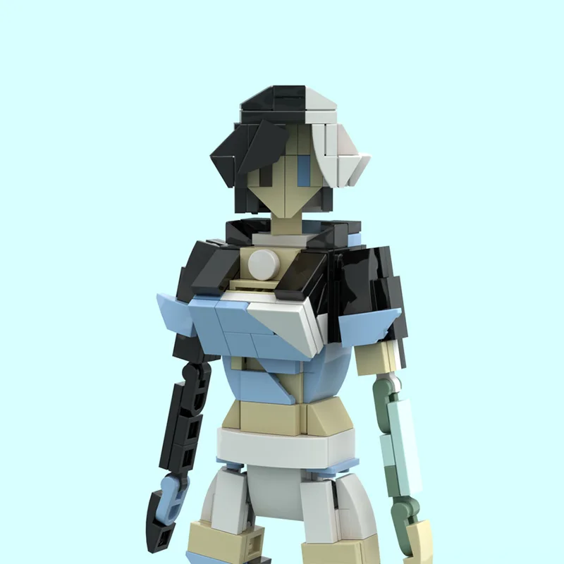 293 pièces de figurines de dessins animés sur le thème de la lune et de la neige, figurines d'idoles MOC, blocs de construction modulaires personnalisables, jouet créatif DIY pour garçons, cadeau d'anniversaire