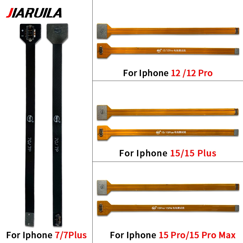 1 Piece Battery Extend Test Flex For Iphone 15 14 13 12 11 Pro Max Mini X XR XS Max 8 7 6 6S Plus Extension Cable Test Battery