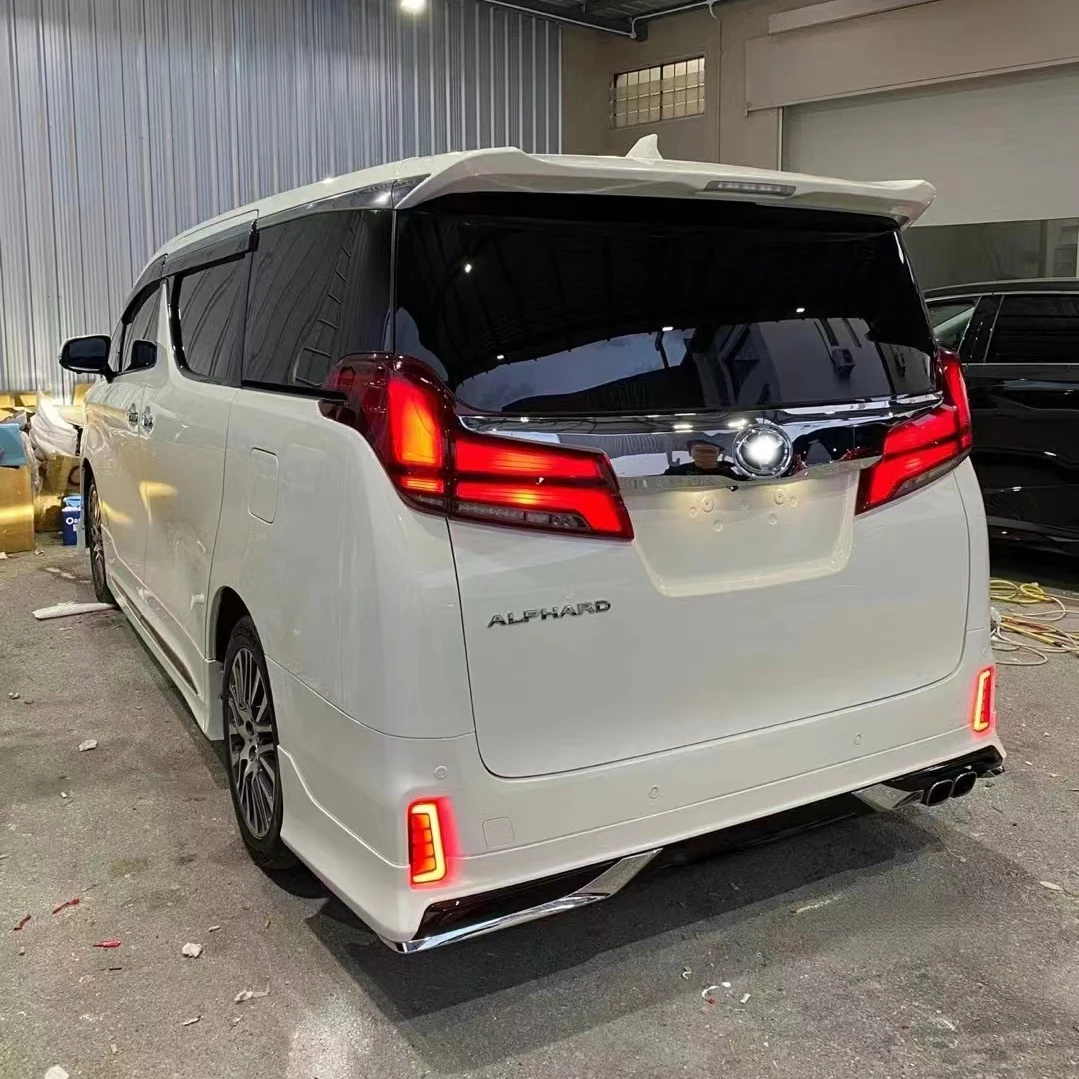 7788 High Quality Modellista Aero Kit for Toyota Alphard Agh 30 18-23 Car Bumpers including Front Lip Side Skirt Rear Lip