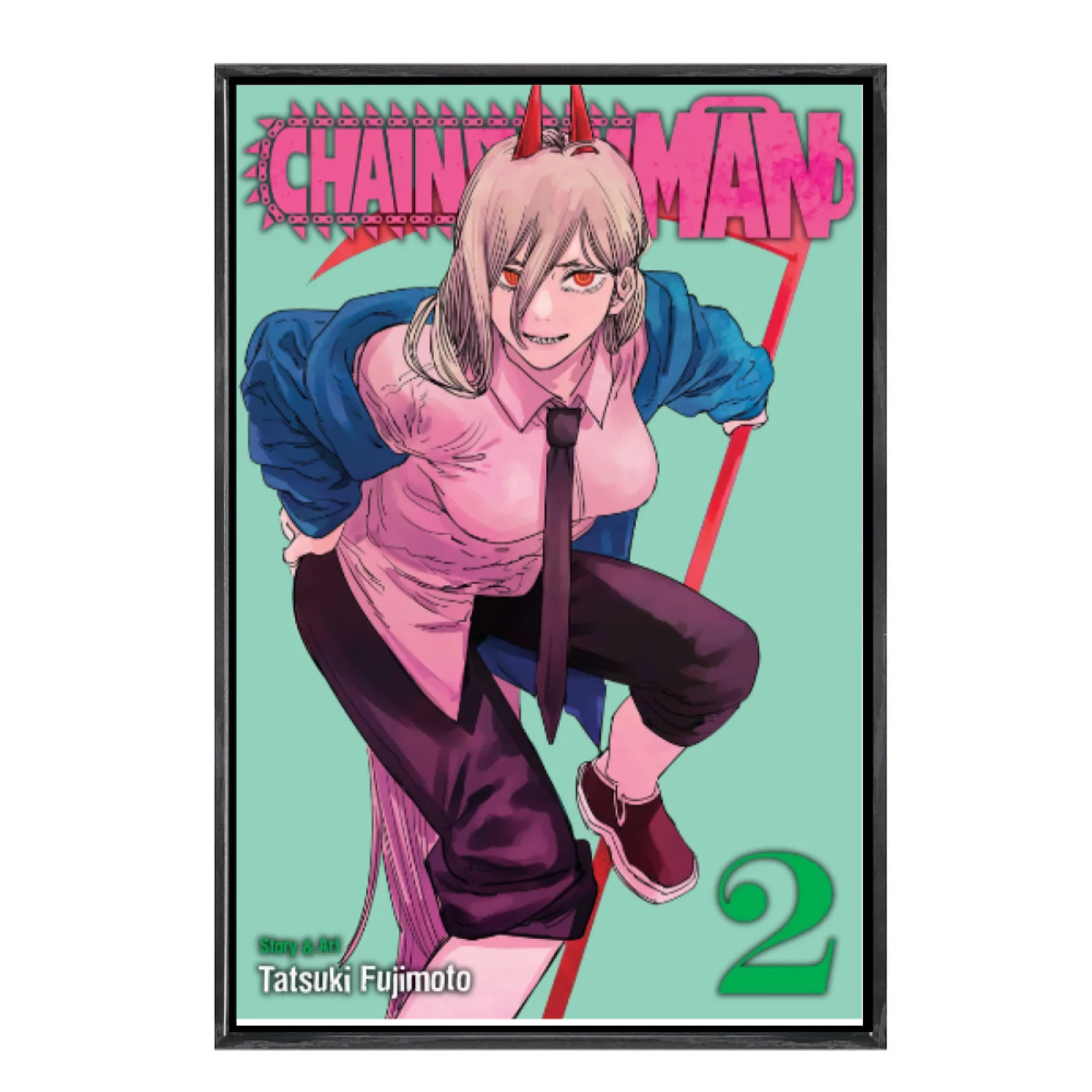 

Japanese Manga Multi-Size Canvas Poster Double Framed Wall Art, Chainsaw Man Home Decor for Living Room Bedroom