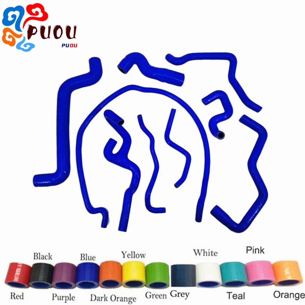 Kit Selang Silikon Radiator Pendingin untuk SAAB 95 9-5 2.0T 2.3T B205 B235 2002-2009