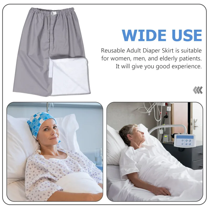 

Bedridden Adults Diaper Incontinence Skirt Elderly Waterproof Incontinence Mattress Washable Reusable Diaper Nursing Skirts