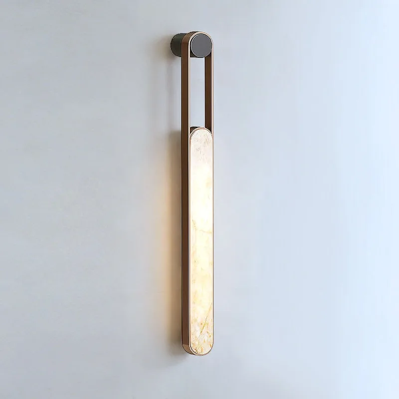 New Marble Wall Lamps Designer Model Room Living Room Background LED Sconces Luxury Corridor Bedroom Bedhead Lighting Fixtures