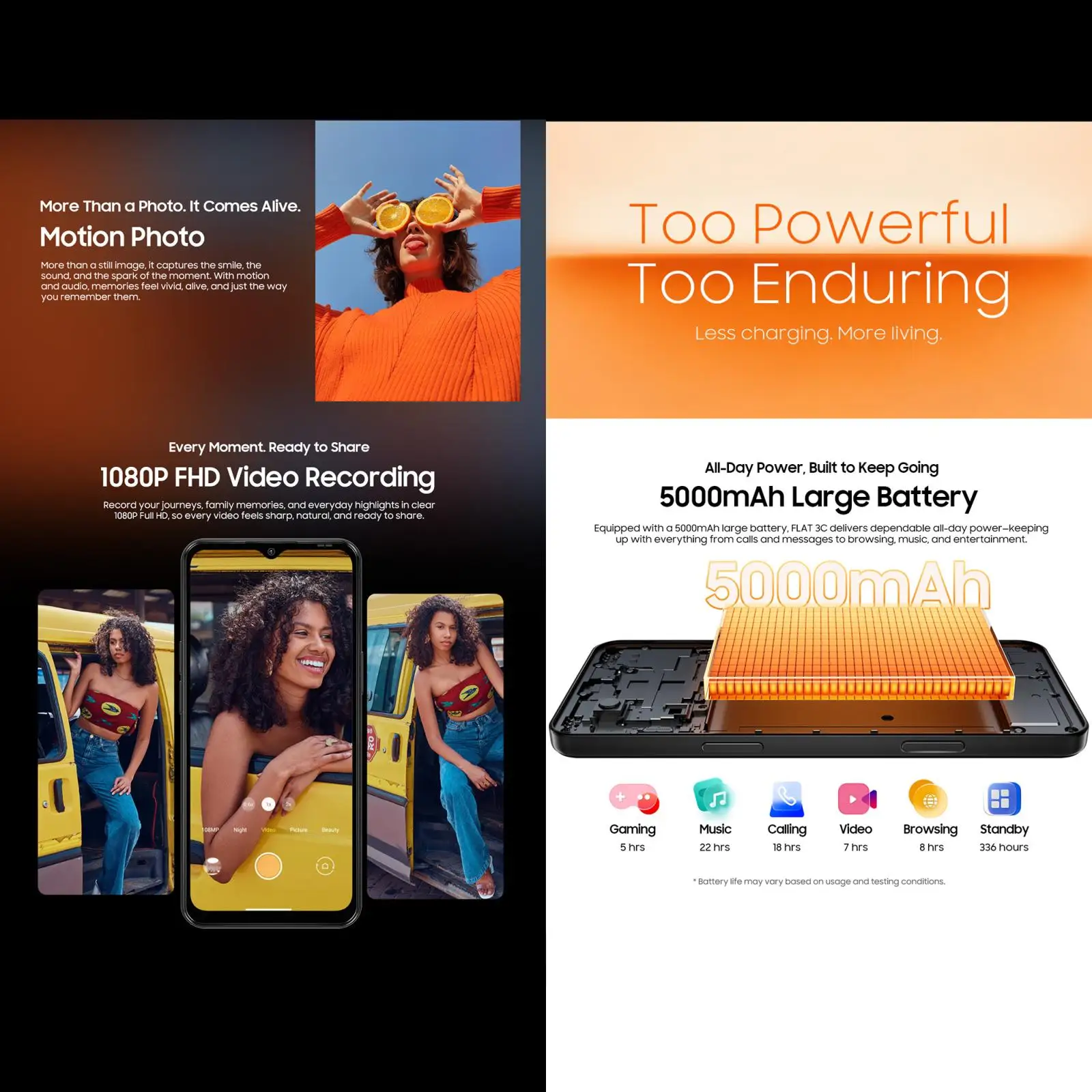 Blackview Oscal FLAT 3C 4GB+64GB/4GB+128GB 6.56 inch Android 16 Unisoc UMS312 T310 Quad Core 5000mAh Battery OTG 4G Smartphone
