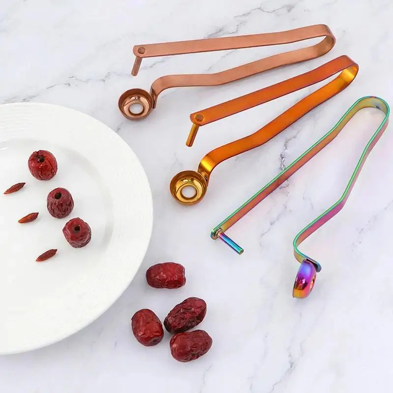 Stainless Steel Jujube Cherry Pitter With Easy Core Removal Durable Build Perfect For Home Kitchen Baking Use