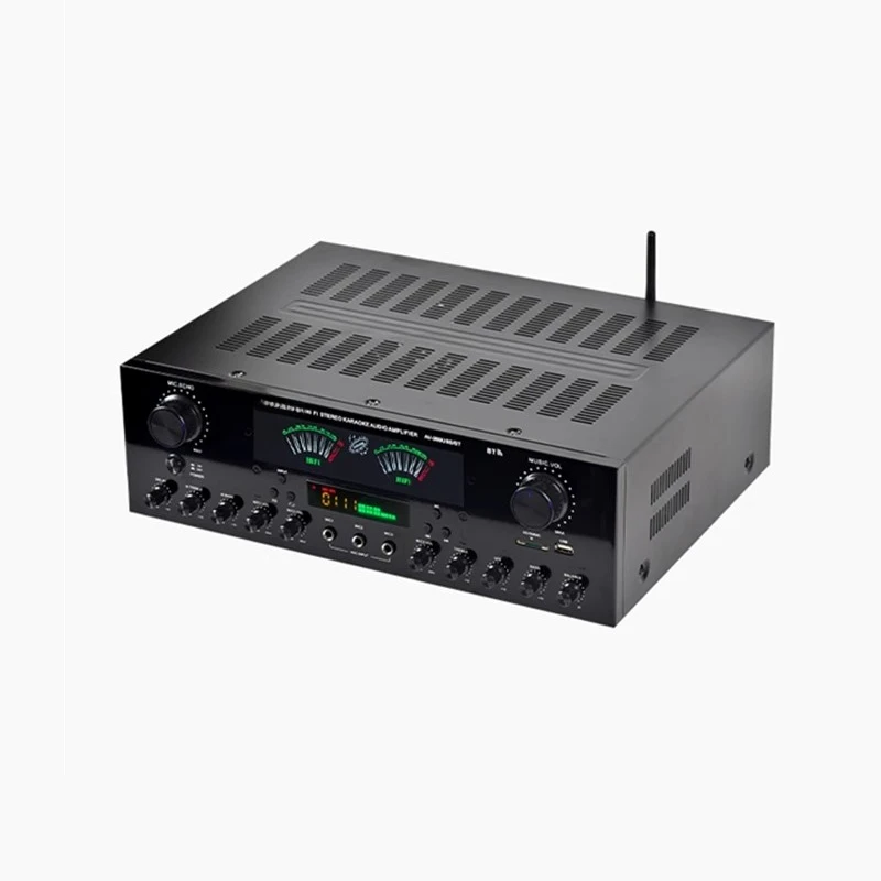 High-Power Professional 5.4 Bluetooth HiFi Amplifier 7-Channel Home Lossless Card Slot USB Flash Drive Radio Receiver Singing