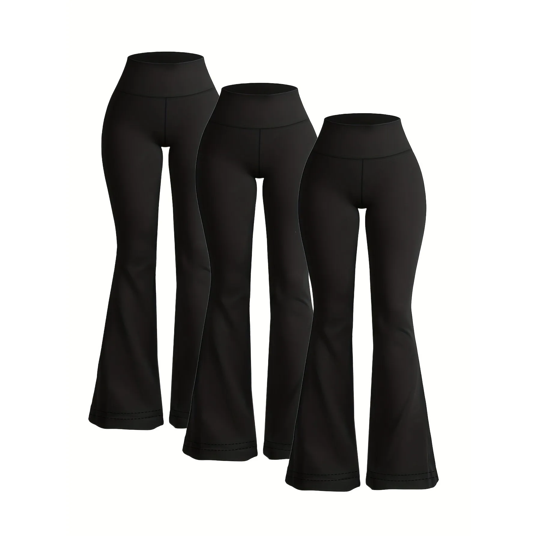 

Skinny Flare Yoga Pants Women's Fashion Summer Capri Pants High Waist Tummy Control Yoga Leggings Cross-Border Shipping