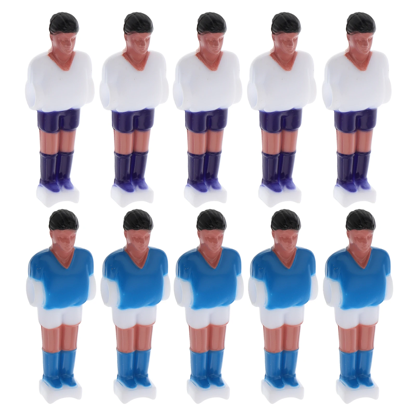 

10pcs Mini Football Figures Player Resin Soccer Men Replacement Kit Portable Fun Leisure For Home Office Cafes Hand Eye