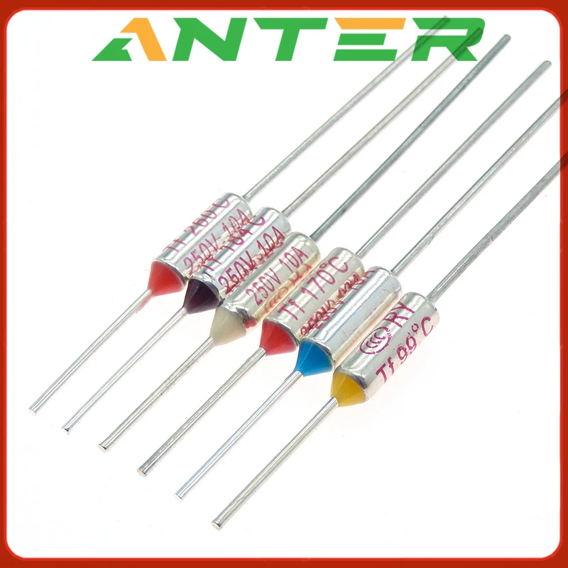 

10 шт. температурный RY 10 А 250 в Tf Термопредохранитель 65C 85C 100C 105C 110C 120C 130C 152C 165C 172C 185C 192C 200C 216C 240C 280C