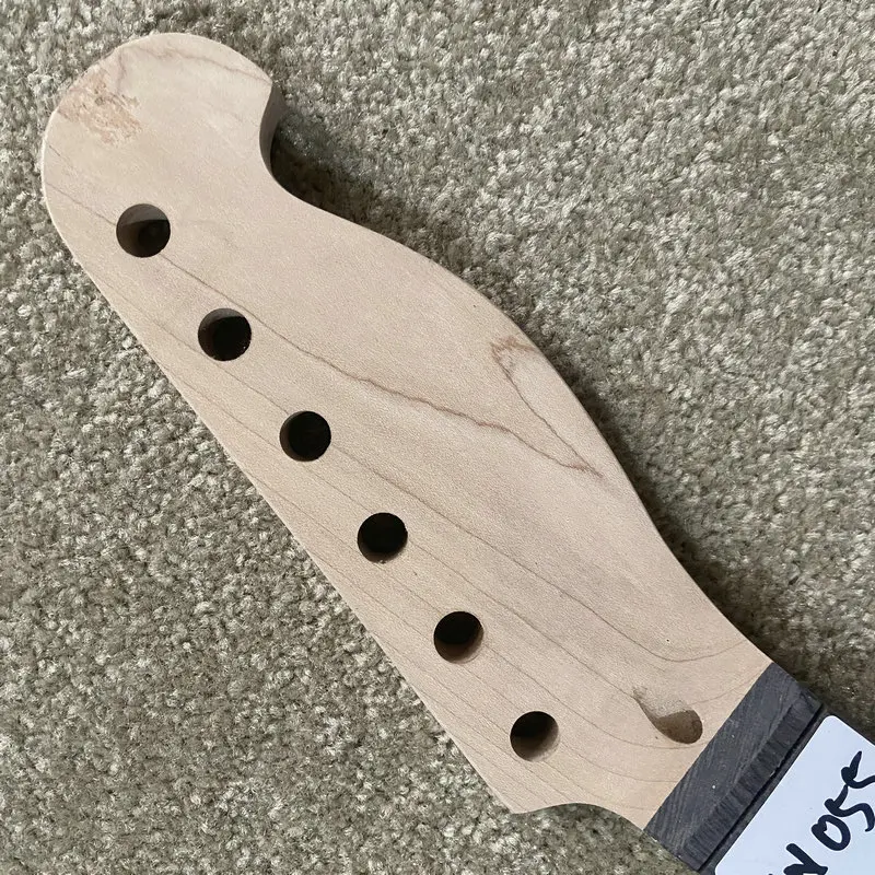 iN055  Custom Order 6 String Electric Guitar Neck Tremolo Model 22 Frets Natural Maple with Rosewood Fingerboard