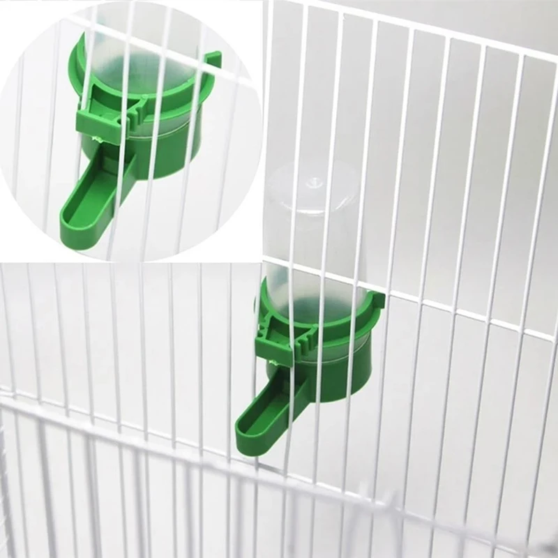 4 sztuk z tworzywa sztucznego karmnik dla ptaków Waterer pijący zwierzęta domowe są klip dla karmnik dla ptaków Parrot dystrybutory wody dla zwierząt sprzęt rolniczy karmnik dla ptaków