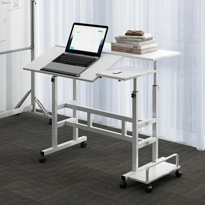 Exquisite Multi-functional homeBedroom Lifting Computer Desk Multifunctional Table Movable Student Desk