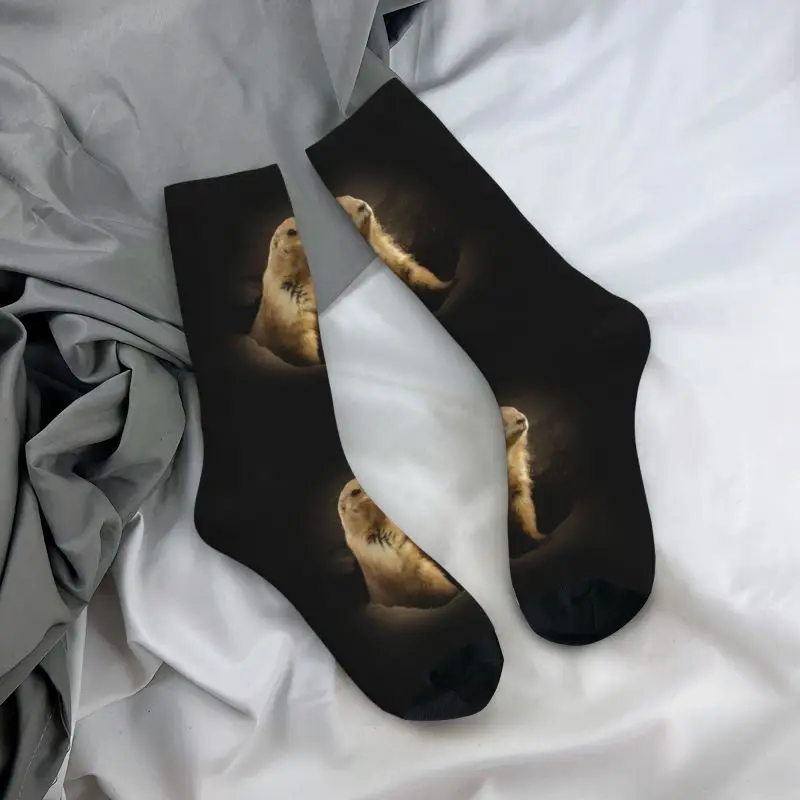 Prairie Dog Animal Men Women Crew Socks Unisex Novelty 3D Printed Dress Socks