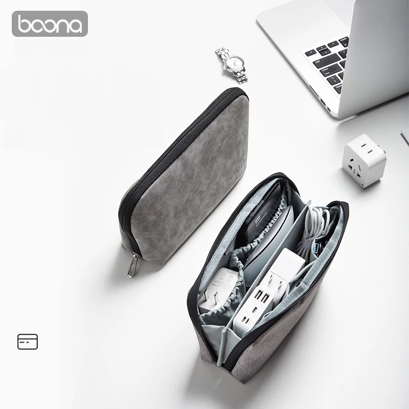 BOONA borsa portaoggetti multifunzionale custodia per Organizer digitale custodia per accessori elettronici per Mouse Power Bank per telefono