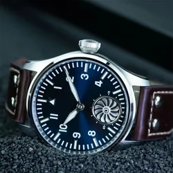 Hruodland Pilot St3620 Retro Men's Manual Mechanical Watch Luxury Sapphire Bgw-9 Night Light Turbine Waterproof 5Bar Reloj Hombr