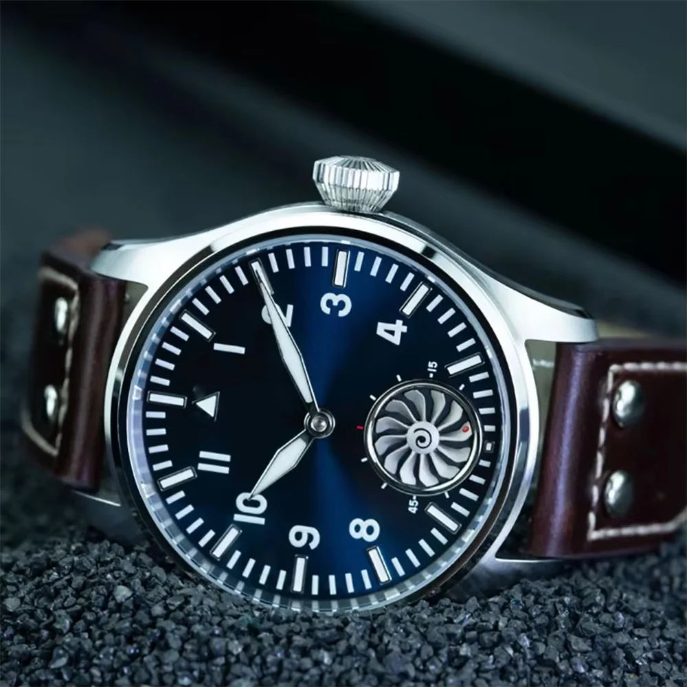 Hruodland Pilot 2025 new 42MM men's manual mechanical watch St3620 sapphire luminous Bgw-9 waterproof 5Bar reloj hombre
