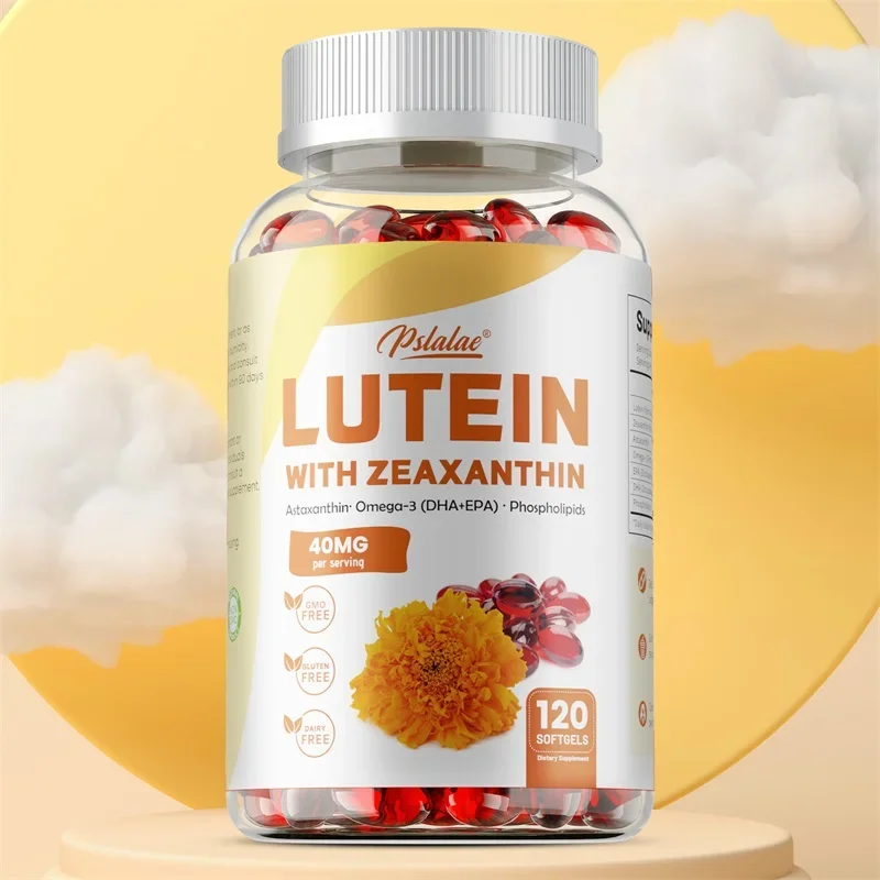 

Капсулы Lutein и Zeaxanthin — уменьшают усталость глаз, поддерживает здоровье зрения, баланс визуальной четкости, антиоксидант, добавка для глаз