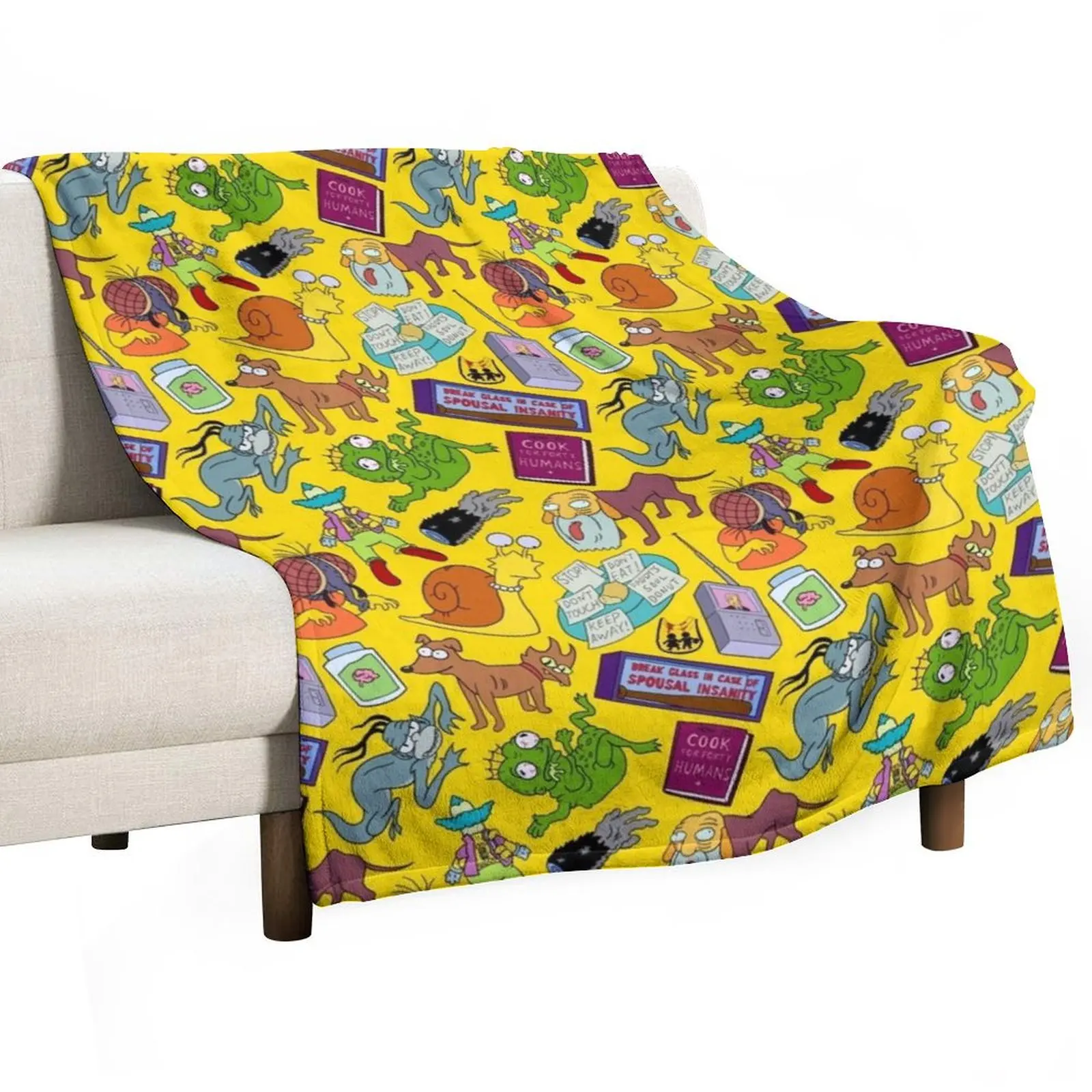 

Treehouse of Horror Throw Blanket Summer Retros For Decorative Sofa Luxury Blankets