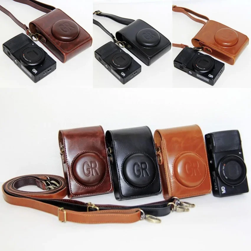 For Ricoh GR/GR II/GR III Leather Camera Protect case Bag strap Cover