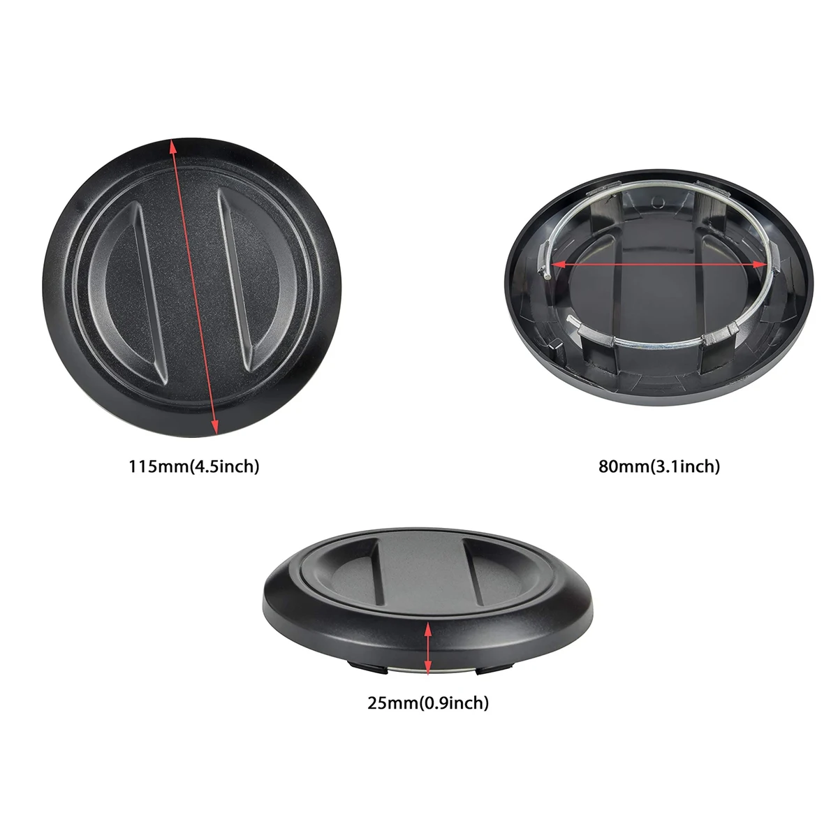 ABQB-4 Pcs Hub Center Cap Cover Wheel Tire Rim Hub Center Cap Cover For Polaris 2017+ RZR XP XP4 RS1 1000 Turbo / Center 1522872