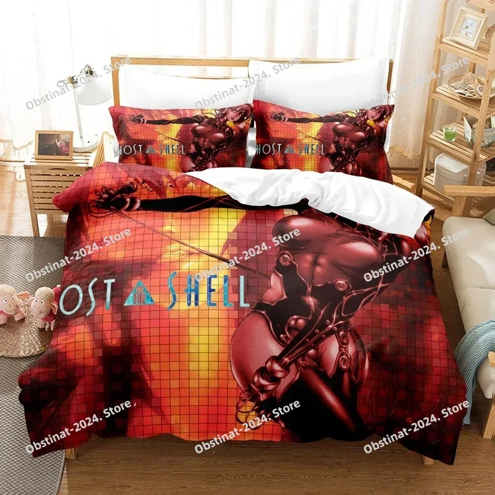 

Anime Ghost in the Shell Bedding Set Duvet Cover Bedroom Comforter Covers Single Twin King ​Size Quilt Cover Home Textile