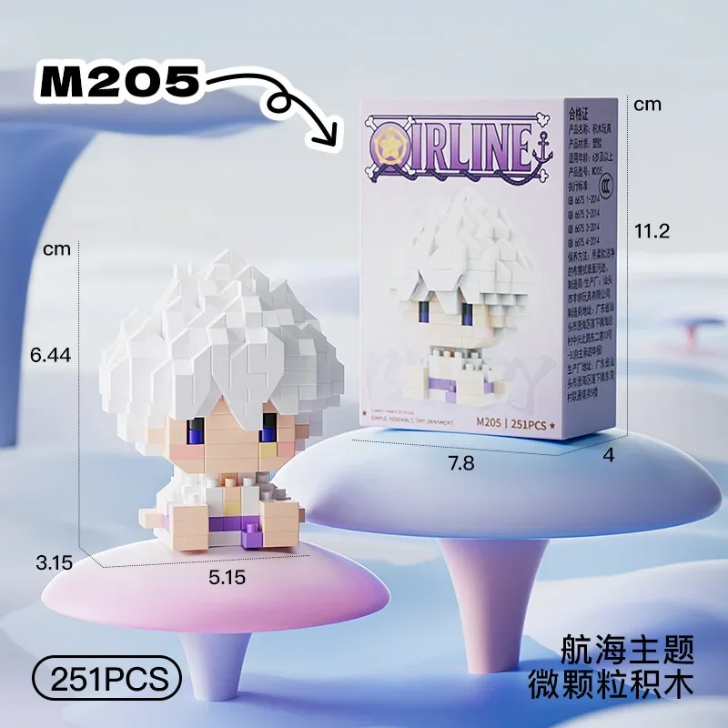 ONE PIECE 3D Anime Model Sun God Nika Luffy Micro Building Block Chopper Ace Buggy Assembly Mini Bricks Figure Toys For Gift view 5