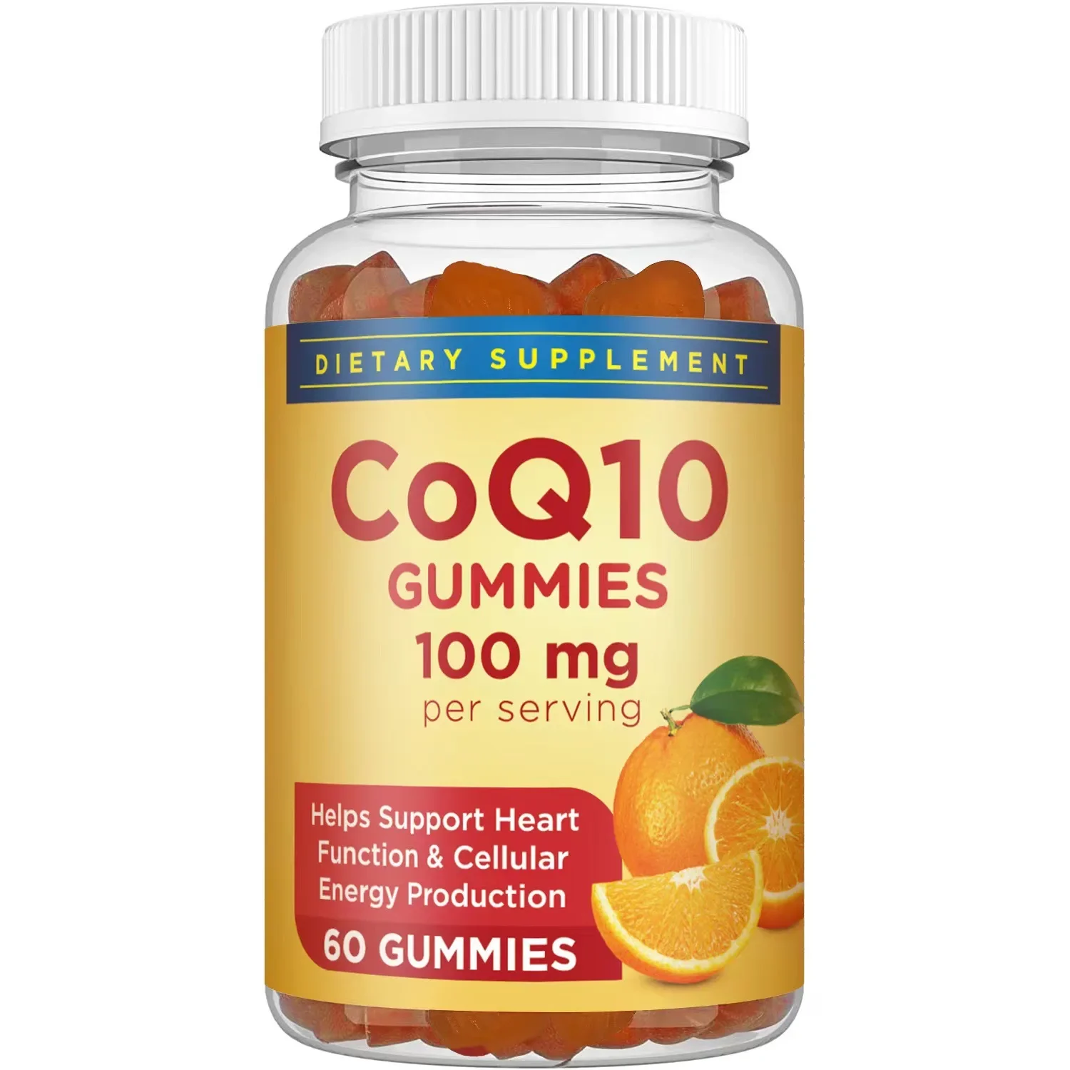 

COQ10 Coenzyme Q10 gummies Health Provides Energy Vegetarian Ultra High Absorption