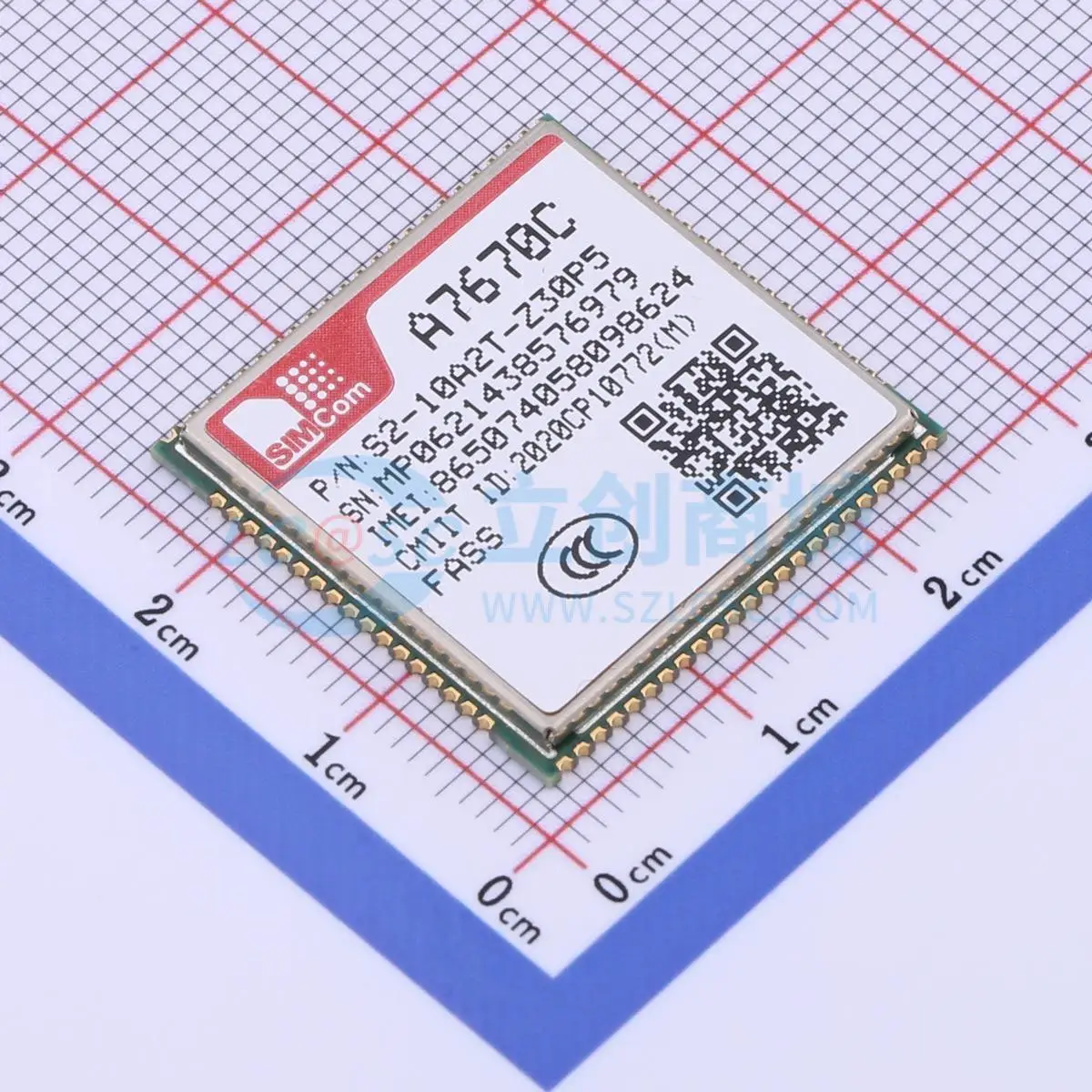 SIMCOM A7670C-FASS Cellular Module 3.4V-4.2V
